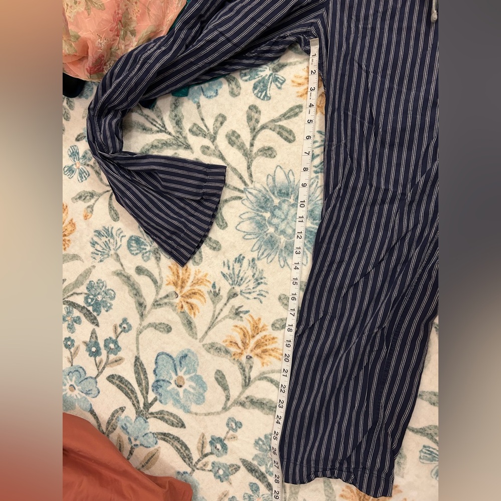 Gap Men's Striped Blue & White PJ Pants - Picture 6 of 7